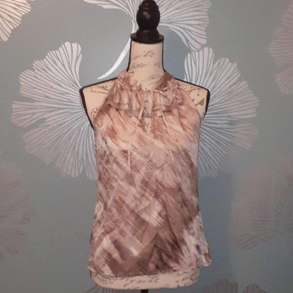 Luxurious Silk ruffle Top by Kenar